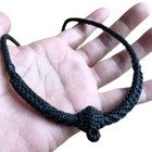 Buddha Amulet Hanging Necklace 20  Wax Handmade Thai Style Braided Candle Rope