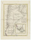 Antique Map  il Chili Lo Stretto Magellanico   chile  Antonio Zatta  1794