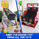 Kids Basketball Hoop Double Shot System Arcade Game Set  Indoor   Outdoor