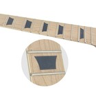 Unfinished Electric Guitar Neck  22fret 24 75inch Maple Fretboard White Binding