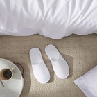 Disposable Slippers Medium Pack Of 24 Slip Resistant White Spa Hotel Juvale