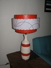 Mid Century Vintage Style 3 Tier Fiberglass Lamp Shade Modern Atomic Retro Tw3