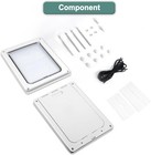 Large Doggie Door With Magnetic Locking Panel For Home Security - Durable   Weat