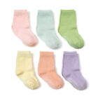 6 Pairs Toddler Grip Non Slip Baby Socks Newborn Non Skid Kids Boys Girls Socks