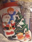 New 16  Christmas Felt Stocking Kit Craft Design Works Reach For The Stars Santa