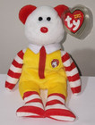Ty Beanie Baby Ronald Mcdonald The Bear 8 5  2004 Convention Exclusive New Mwmts