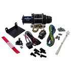 Viper Midnight Utv atv 3000lb Winch Kit 1 1 Hp 50ft Black Synthetic Rope Winch