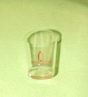 Eternal Light Peace Memorial Vintage Shot Glass Clear Souvenir 2 