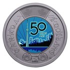 2026 Canada  2 50th Anniversary Cn Tower Colourized-us Seller- No Import Fees