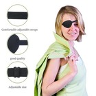 2 Pcs Black Eye Patches For Adults Kids eye Patch For Left Or Right Eye adjustab