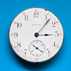 0 Size Elgin Grade 324 7 Jewel Pendant Set Pocket Watch Movement  keeping Time 