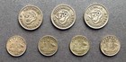 Australia  Lot Of 7 Silver Coins  Shillings   6p  1946-62  0 5 Fine  Circulated