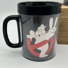2 Vtg Thermo-serv Mug Ghostbusters 1988 Columbia Pictures   Batman Plastic