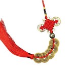 5x Feng Shui Coins Chinese Knot Wealth And Success Lucky Hanging  Coins Pendant
