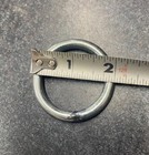 Lot 10 Metal O-rings Welded Nickel Plated Steel - 2  Od  And 1 5  Id