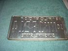 Florida License Plate 1975  10-nn 18214  Nice 