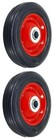 2pc 6  Replacement Solid Rubber Tire   Steel Wheel For Dolly Hand Truck Cart