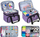 Double Layer Sewing Accessories Organizer With 2 Detachable Pouches  Large Sewin