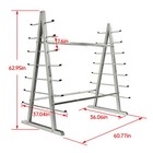 2000lbs 7-tier Floor Standing Horizontal Storage Rack For Lumber pipe Adjustable