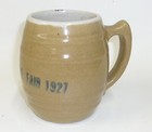 Big Boonville Fair 1927 Uhl Pottery Mug Boonville Indiana Implement Co 