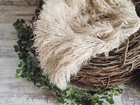 Wood Nest Newborn Studio Photography Prop Set New   Latte Flokati   Baby Wraps