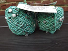 Mango Moon Legong Hand Tied Silver Beads On Cotton viscose Spring Green - 2 Ball