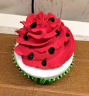 Cute Summer Themed Sweet Watermelon Fake Whipped Cream Cupcake Tiered Tray Decor