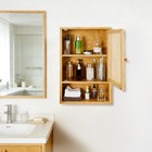 Rattan Bathroom Medicine Cabinet Bathroom Storage Cabinet Wall Mount Natura
