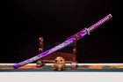 Noble Purple Dragon Sword Japanese Samurai Katana Martial Arts Practice Cosplay
