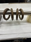 Pack Of Ten   Rings For 2    Wood Pole For Window Drapes - Gold