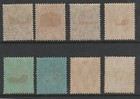 British Honduras 1913-1917 Kgv Sc 75-76  78-83 Mh lh F vf Cv  180 50