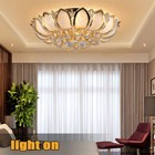 Vintage Oriental Lotus Ceiling Light Fixture Flush Mount Lotus Lamp Ceiling Lamp