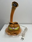 Rare Vintage 1981 Garfield Ufs Desk Lamp W  Ceramic Shade  Cat Light Gooseneck 