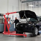 High Quality 2 Ton Red Engine Motor Hoist Cherry Picker Shop Crane