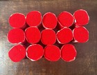 Vintage Latch Hook Yarn Red 8220 Lot 5968 100  Pure Virgin Wool 14 Pieces W box
