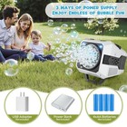 Automatic Bubble Machine With 2 Speeds And Lights  20000  Bubbles Per Minute    