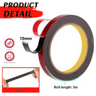 4x Auto Tape Acrylic Foam Double Sided Back Car Mounting Adhesive 3m X10mm 10ft
