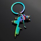 5x Pack Spray Paint Gun Metal Key Chain Ring Pendant Keychain Gifts Neon Rainbow