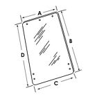 Cab Glass - Side Window Fits Ford 5610 2600 4110 6600 3600 4600 6610 4100 7610