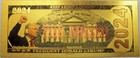 Donald Trump 2024 You Missed Fight  Novelty 24k Gold Foil Plated Note Bill Gfn91