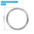 10 Pcs 1 4  Dream Catcher Rings Metal Macrame Wreath Floral Hoop Silver