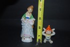 Vtg Mid Century Ceramic Figurine Lot Japan Pixie Elf Gnome   Victorian Lady