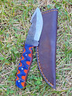 Handmade Carbon Steel Fix Guthook Blade Hunting Knife Skinner Outdoor Tactical