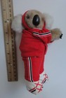 Vintage 6  Koala Bear Wearing Track Suit   Sneakers Clip On Grabber Plush 1980s