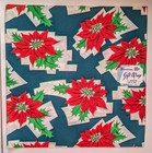 Dennison Vintage Christmas Wrapping Paper Gift Wrap W 10   Tag Unused Thin Nos