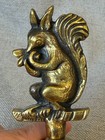 Vintage Brass Woodland Squirrel Bell Made In England 4 5 