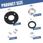 Hydraulic Helm Seal Service Kit Hp6032 For Seastar Hh5271  Hh5272  Black 