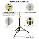Flashpoint Pro Heavy-duty Air-cushioned Light Stand  yellow  7 2  