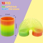Rainbow Magic Spring  12 Pcs Colorful Neon Plastic Spring Toy  Fidget Toy  Fo   