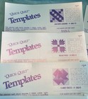 Lot Of 8 Quick Quilt Templates Jacob   s Ladder Friendship Ring Bear Paw   More